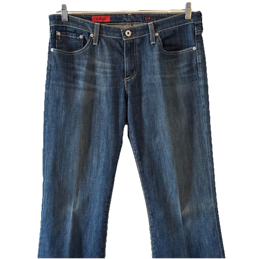 Adriano Goldschmied AG "The Angel" Flared Bootcut Blue Denim Jean Pants USA‎ 32R - Picture 2 of 16